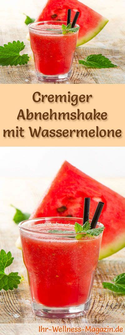 Abnehmshake Mit Wassermelone Smoothie Eiwei Shake Zum Selber Machen