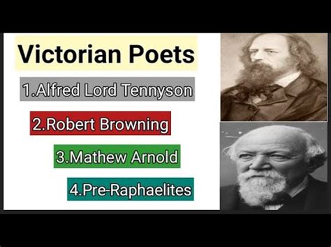 Victorian Age In Literature Victorian Poets Alfred Lord Tennyson