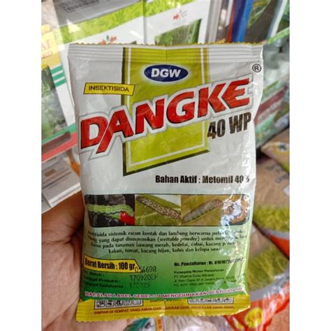 Jual Insektisida Dangke 40 WP Bahan Aktif Metomil 40 100 Gram Shopee