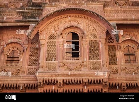 Mehrangarh Fort Jodhpur Rajasthan Architecture Artwork Details In Close