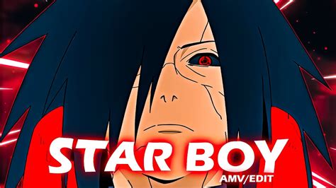 Madara Uchiha Starboy 4K Edit AMV YouTube