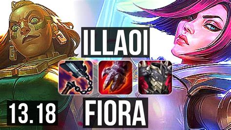 Illaoi Vs Fiora Top 10 Solo Kills 400 Games Godlike 900k