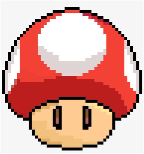 8 Bit Pixel Art Mario Mushroom