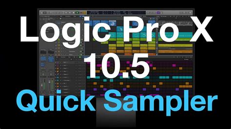 Logic Pro X 105 Quick Sampler Tutorials Harmony Trick Youtube