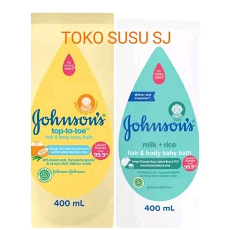 Jual Johnsons Baby Bath Milk Rice Refill Ml Top To Toe Refill