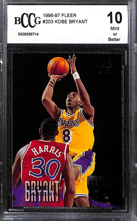 Lot Detail Lot Of Bccg Graded Kobe Bryant Rookie Cards