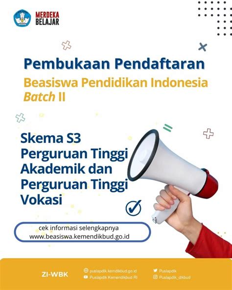 Beasiswa Pendidikan Indonesia Batch Ii Tahun Universitas