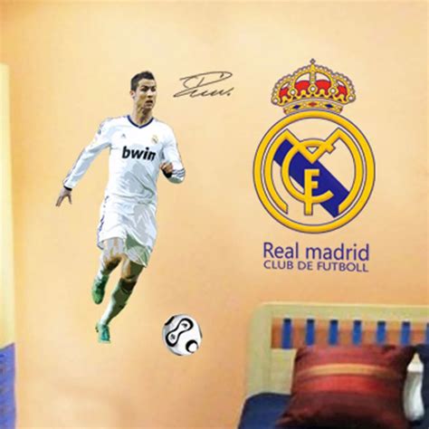 Wall Decor C Ronaldo Real Madrid Soccer Football Boy Bedroom Living