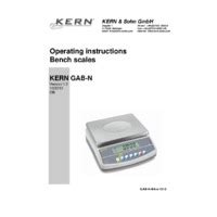 Kern GAB N Bench Scales W Choice Of Model