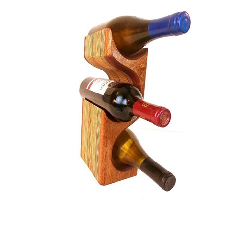 Mahogany Wood Wine Rack Tabletop Mahogany Wine Rack Wine Etsy