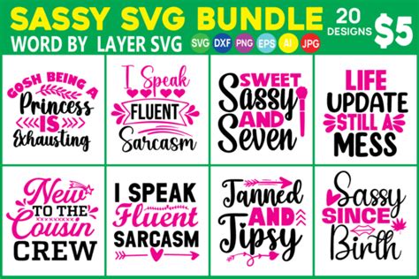 Sassy Svg Bundle Bundle · Creative Fabrica