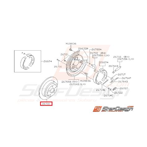 Disque Frein Arrière Origine Subaru Gt 93 98 Forester 98 Stef Design