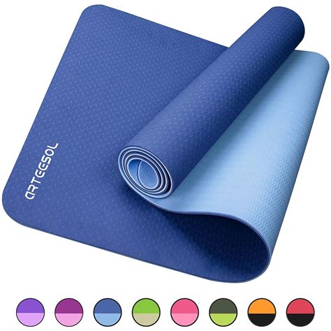 Arteesol Yoga Mat Non Slip Tpe Exercise Mat Eco Friendly High Density