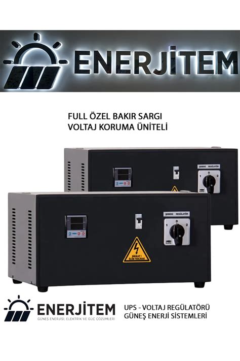 ENERJİTEM FULL BAKIR SARGI Regülatör 15 Kva Monofaze Servo Kontrollü