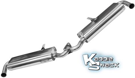 Bugpack Dual Quiet Pack Mufflers For Merged Stainless Header Kaddie Shack