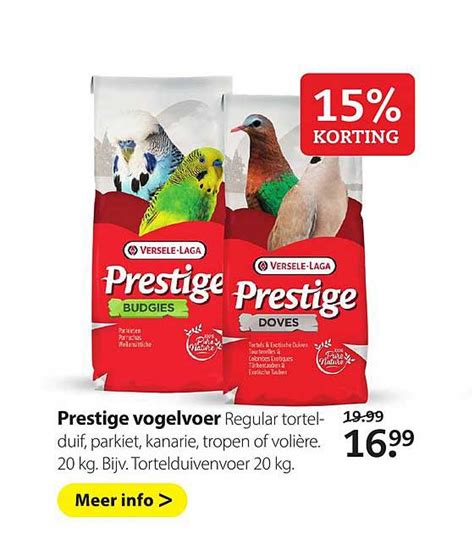 Prestige Vogelvoer 15 Korting Aanbieding Bij Boerenbond 1Folders Nl