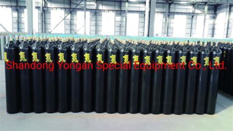 47l200bar High Pressure Vessel Seamless Steel Nitrogen N2 Gas Cylinder