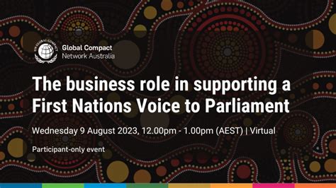 The Business Role In Supporting A First Nations Voice To Parliament