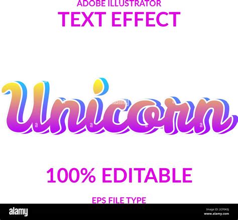 Colorful Rainbow Modern Gradient Adobe Illustrator Text Effect Editable