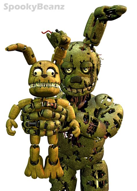 Springtrap, Plushtrap, Spring Bonnie, Burntrap on FiveNightsAtFreddys - DeviantArt