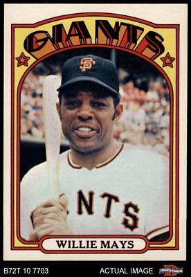 1972 Topps 49 Willie Mays Giants HOF 8 NM MT EBay