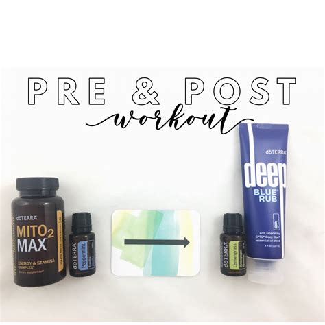 Pre Post Workout Essential Oils Essential Oils Workout Essentials