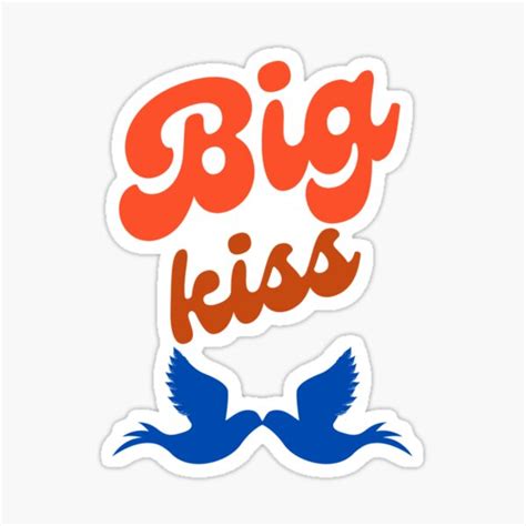 Big Kiss Sticker For Sale By Fati Butterfly Redbubble