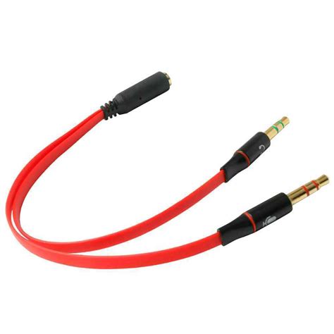 Ociodual Adaptateur Mini Jack Femelle TRRS Vers 2 AUX Male TRS Casque