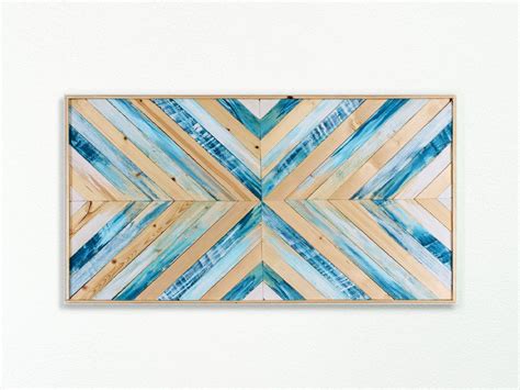 Beach Reclaimed Wood Wall Art Coastal Art Ethoswoodworks Large