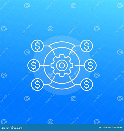 Cost Efficiency Icon Stock Vector Illustration Of Concept