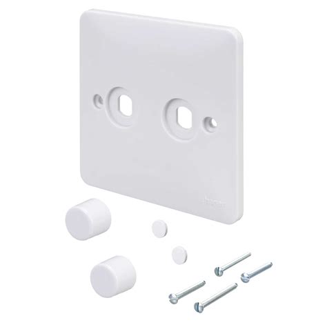 Hager Sollysta Gang Rotary Dimmer Switch Plate Kit White Wmdrp Kit