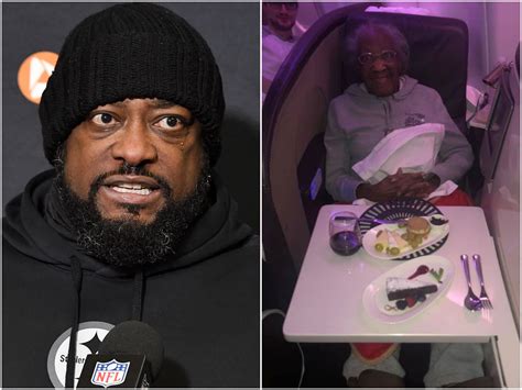 Coach Mike Tomlin gave up his first-class seat to an elderly woman, and
