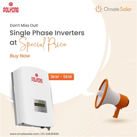 Polycab Three Phase Solar Inverter 5kW To 20kW Best Prices