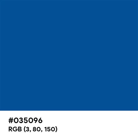 Medium Electric Blue color hex code is #035096