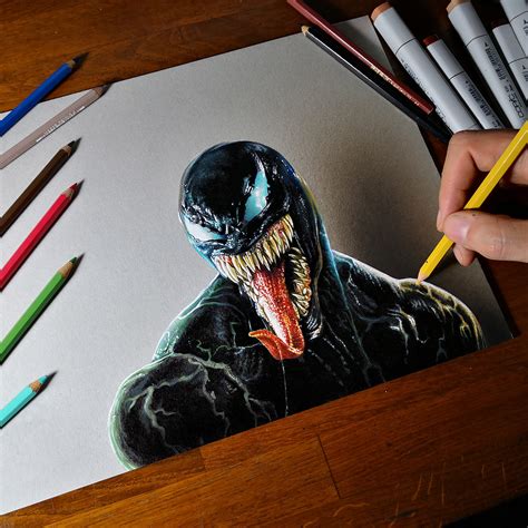 Drawing Venom Behance