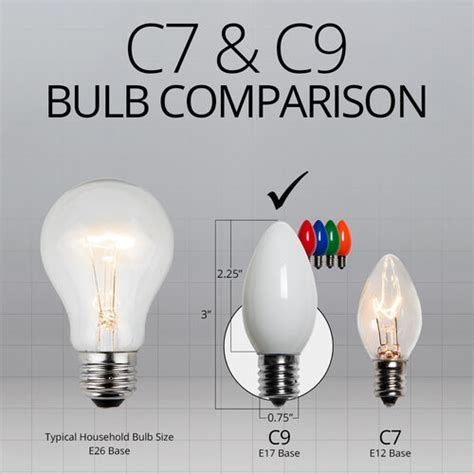 C9 Multicolor Opaque Bulbs - Wintergreen Corporation