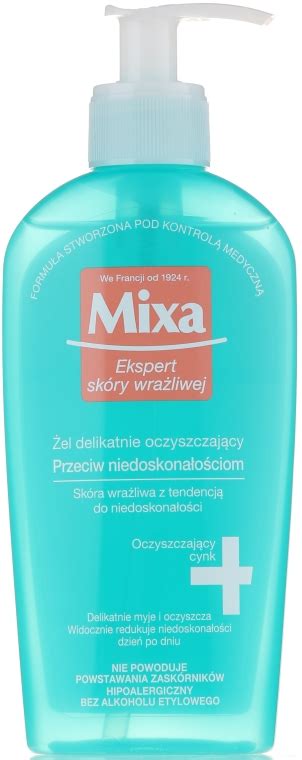 Mixa Sensitive Skin Expert Cleansing Gel Gel De Curățare Pentru Față Fără Săpun Makeupro