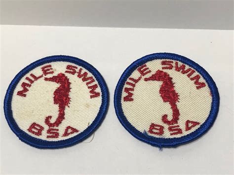 2 Mile Swim Bsa Patches Boy Scout Badge Ebay