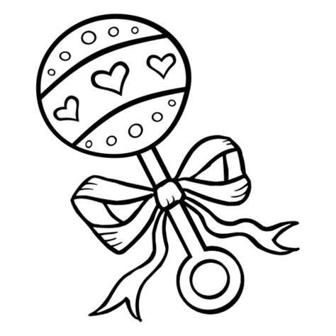 Baby Rattle Coloring Pages