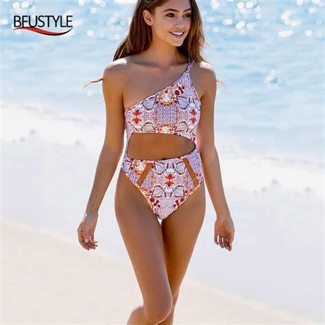 Bfustyle Female Backless Swimsuits Beach Fringe Split One Pieces Swim