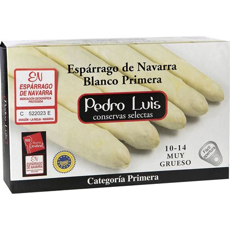 Esp Rragos Blancos Extra Igp De Navarra Muy Gruesos Piezas Lata