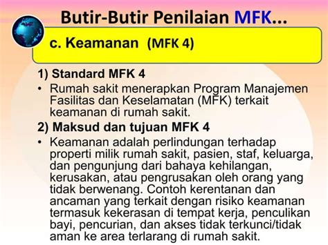 Manajemen Fasilitas Dan Keselamatan Mfk Bimtek Standar Akreditasi