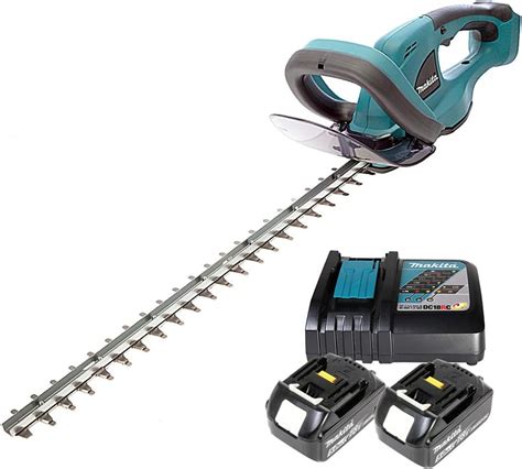 Makita Duh523 18v Cordless Li Ion Hedge Trimmer 52cm205 With 2 X 5ah Batteries And Charger