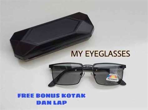 Terbaru Kacamata Pria Photocromic Polarized Original Berubah Warna