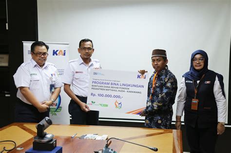 Pt Kai Daop Jakarta Salurkan Bantuan Csr Untuk Pengembangan Sarana