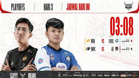 Hasil RRQ VS EVOS Playoff MPL ID S11 Hari 3 Lower Bracket