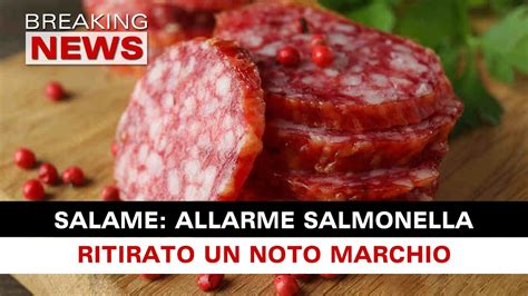 Allarme Presenza Salmonella Richiamo Il Salame Di Un Noto Marchio