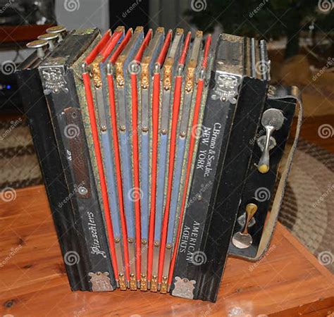 The Old Vintage Button Accordion Editorial Image Image Of Firearm