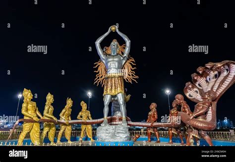 Idol Of Hindu Holy God Lord Shiva At Outdoor From Different Angle Image