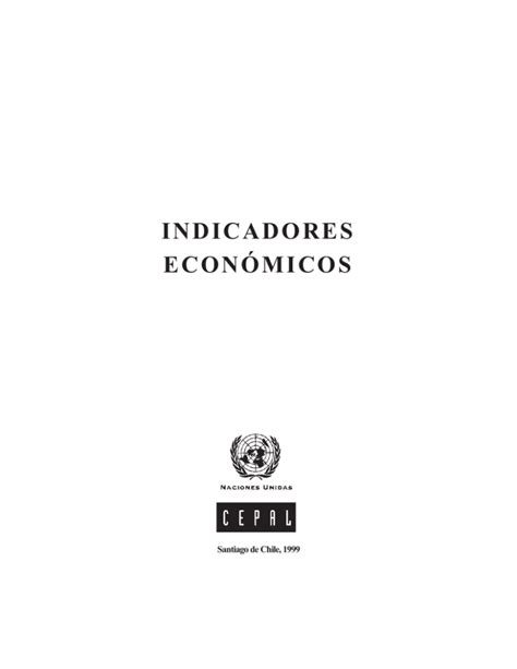 Indicadores Econ Micos Pdf